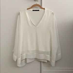 Dressy white Zara shirt